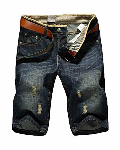Social Minetom Hombre Jeans Pantalones Cortos Vaqueros Militar Cortos de Carga Bermuda Deporte