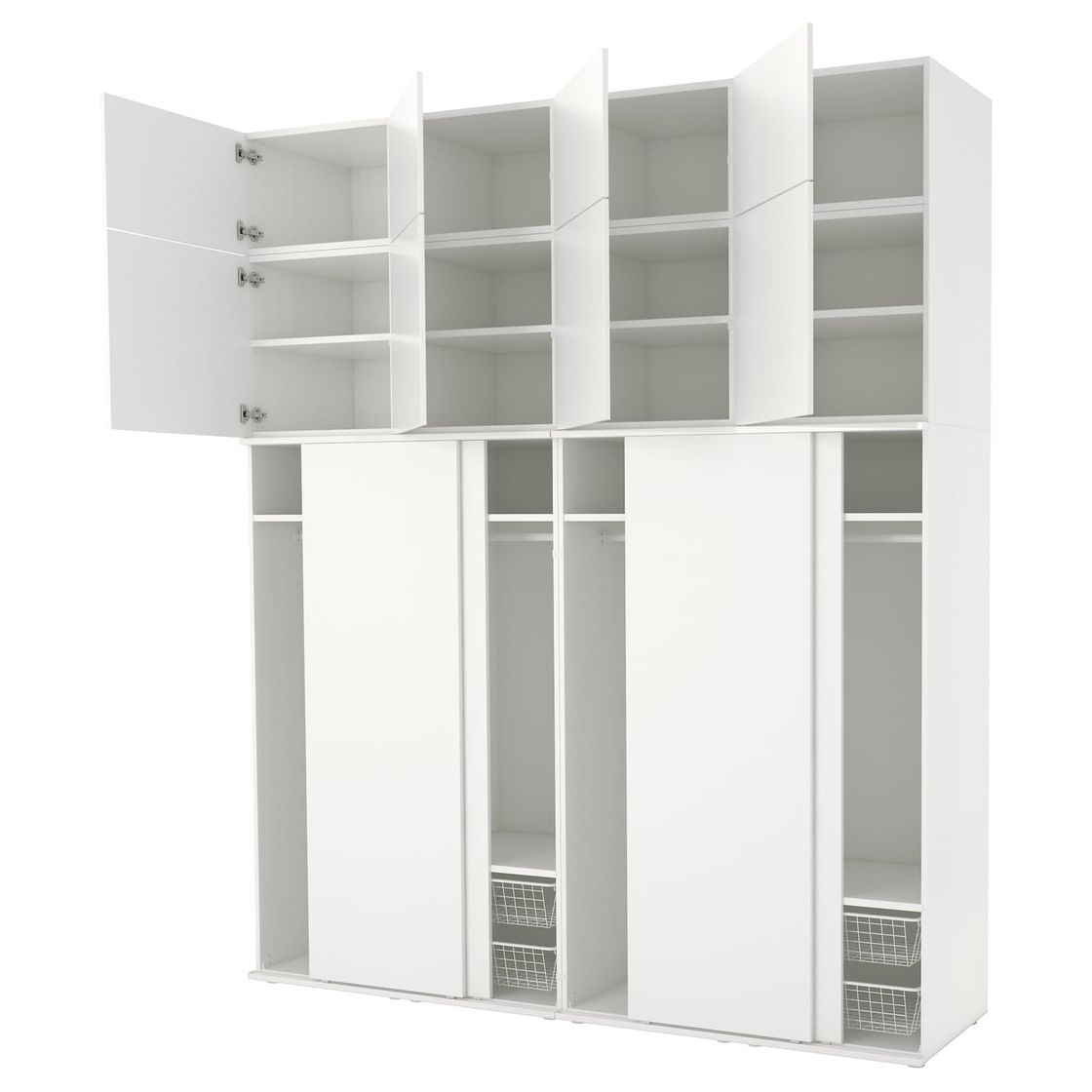 Moda PLATSA Armario, blanco, Fonnes blanco, 240x61 cm - IKEA