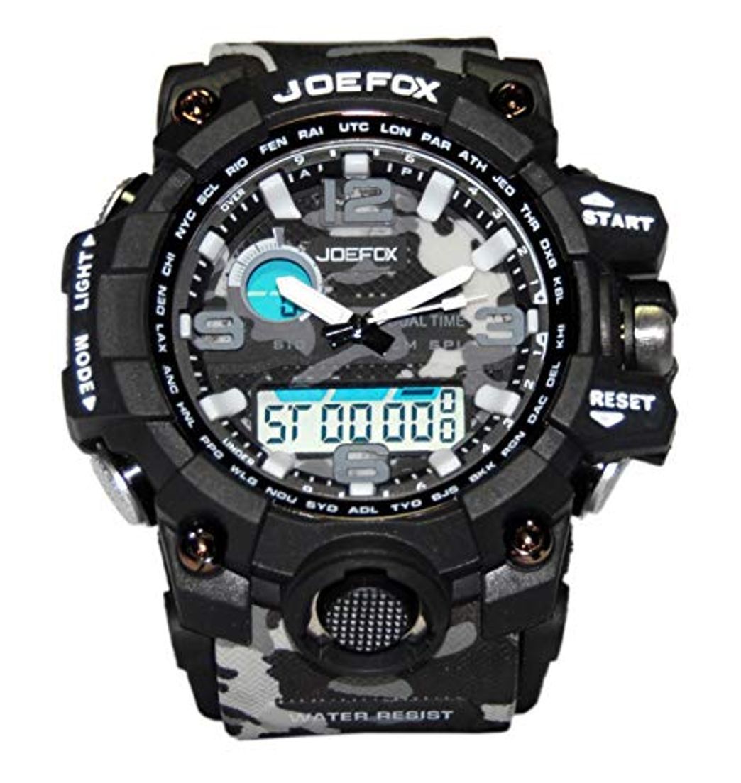 Product Joefox Reloj De Pulsera Electrónico Multifunción Impermeable 30mt Pantalla Deportiva Impermeable con Retroiluminación Led