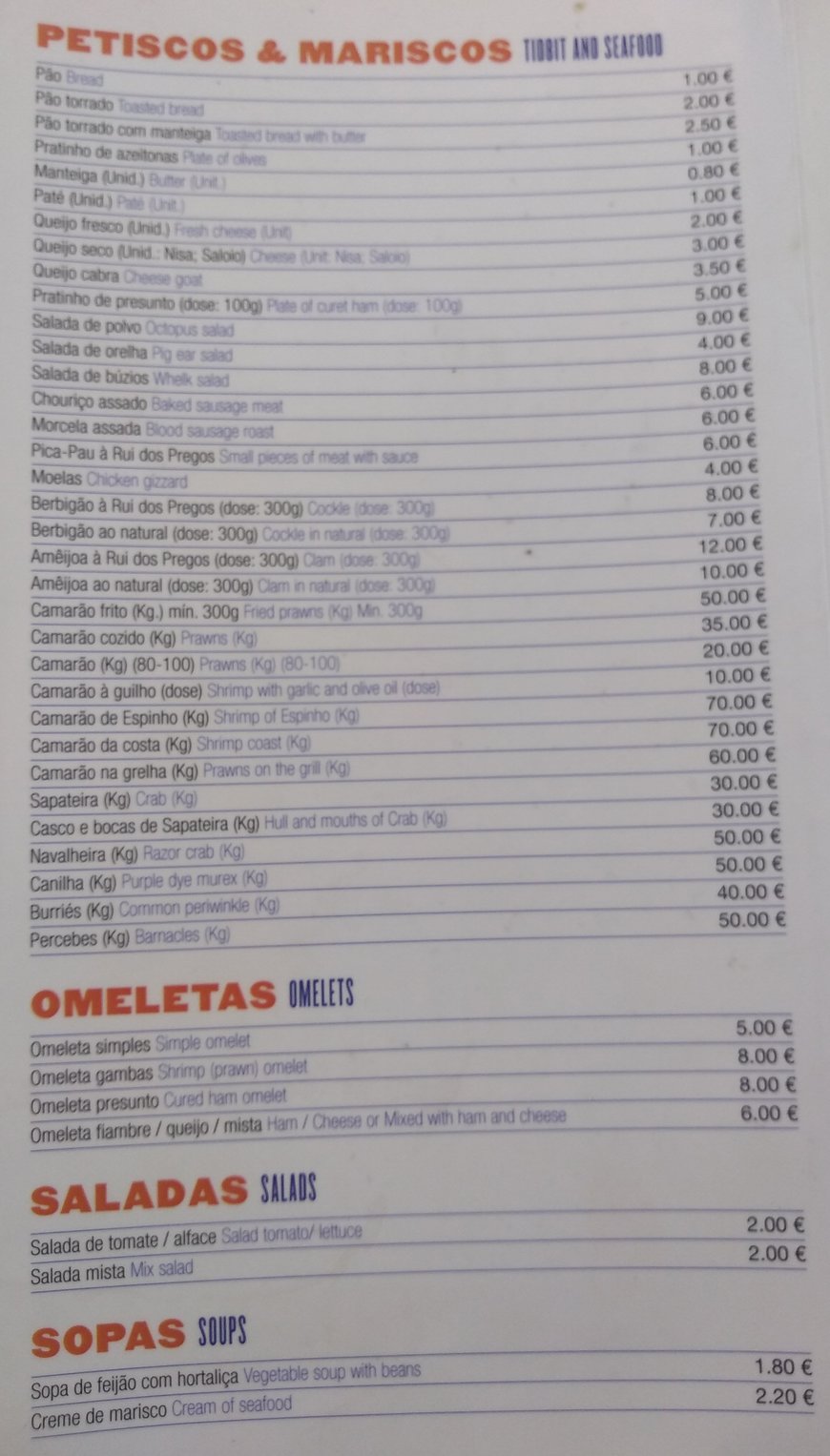 Restaurantes Rui dos Pregos - Docas