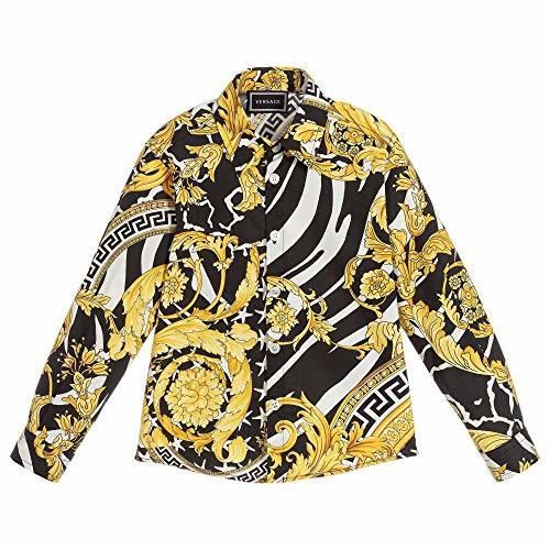 Versace Joven Camisa de impresión barroca Multi Coloured 10 Years