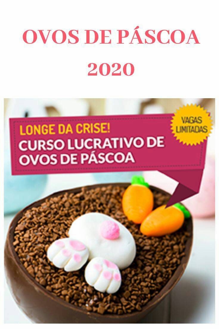 Curso muito bom pra aprender fazer ovos da Páscoa gourmet.