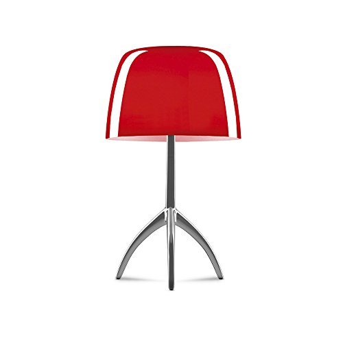 Place foscarini – lámpara de mesa foscarini Lumiere 05 pequeña – Aluminio/Cereza