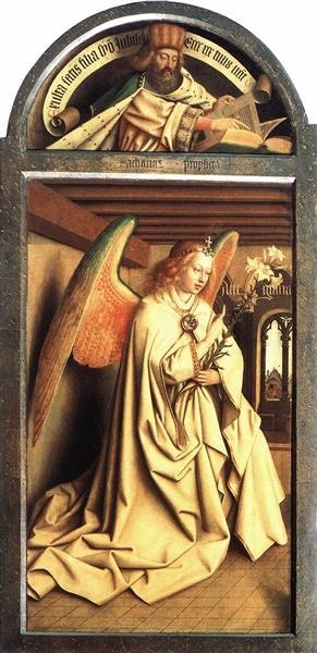 Moda Angel Annunciate, from exterior of left panel of the Ghent A