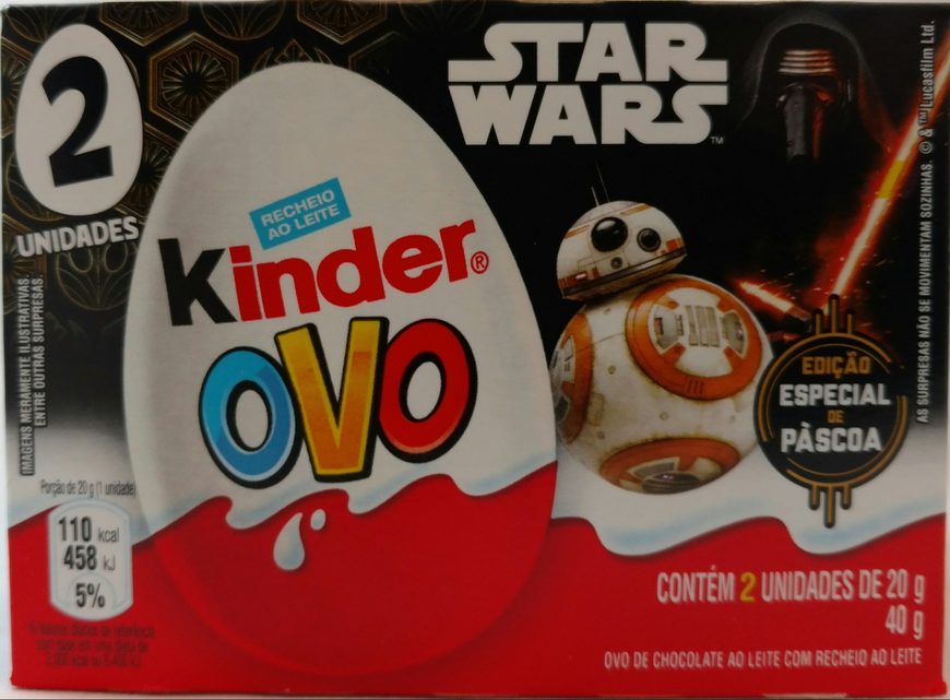 Moda Kinder Ovo Star Wars edição especial de páscoa - 40 g