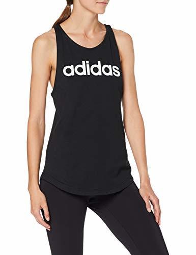 Social adidas Essentials Linear Tk Camiseta de Tirantes, Mujer, Negro