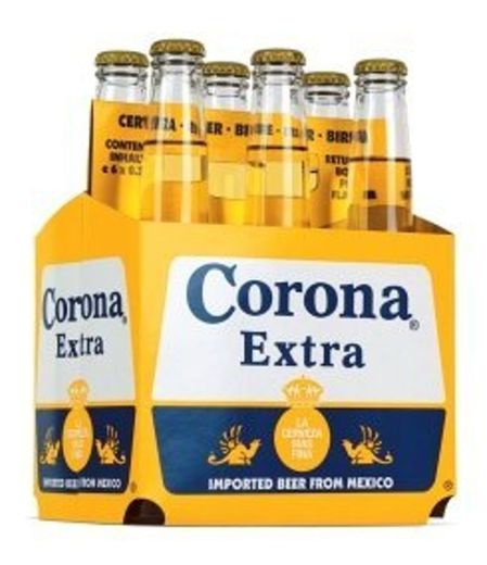 Paquete de 6x Cervezas Corona Extra de México