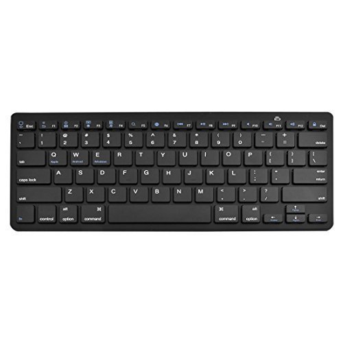 Lugar DealMux portátil Bluetooth Mini Teclado sin Hilos 2.4G Negro para iOS Android