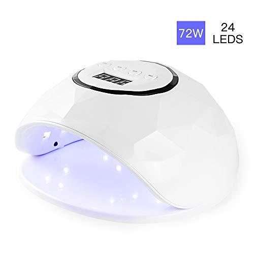 Belleza Lámpara LED UV Uñas SKYUV 72W Secador de Uñas para Manicura/Pedicura con