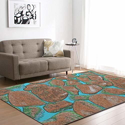 Lugar ASDLJLAJD La Alfombra Nordic 3D Stone Pattern Carpet Soft Carpet Carpet Living