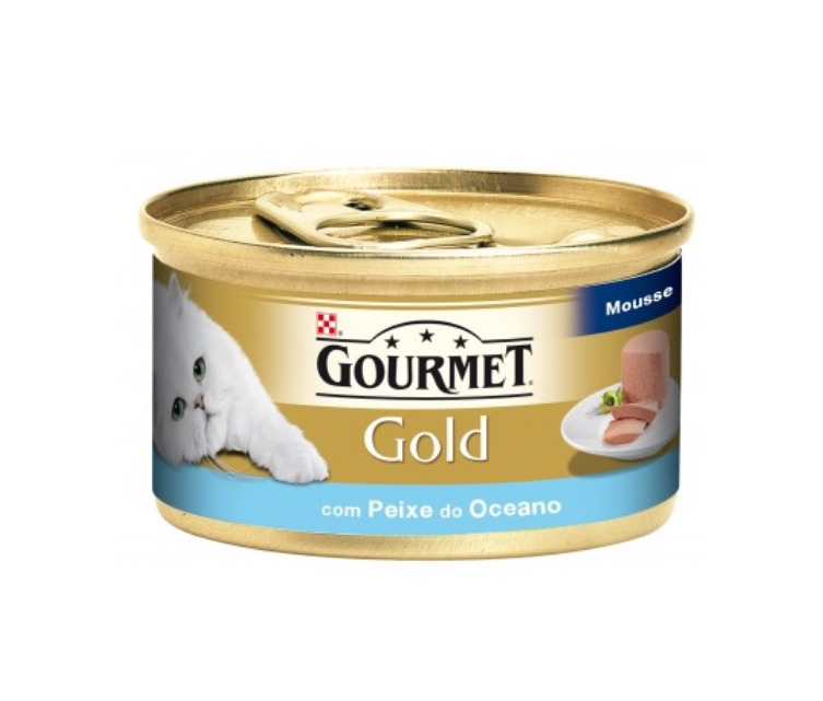 Producto Comida Húmida para Gato Gold Mousse com Peixe do Oceano ...