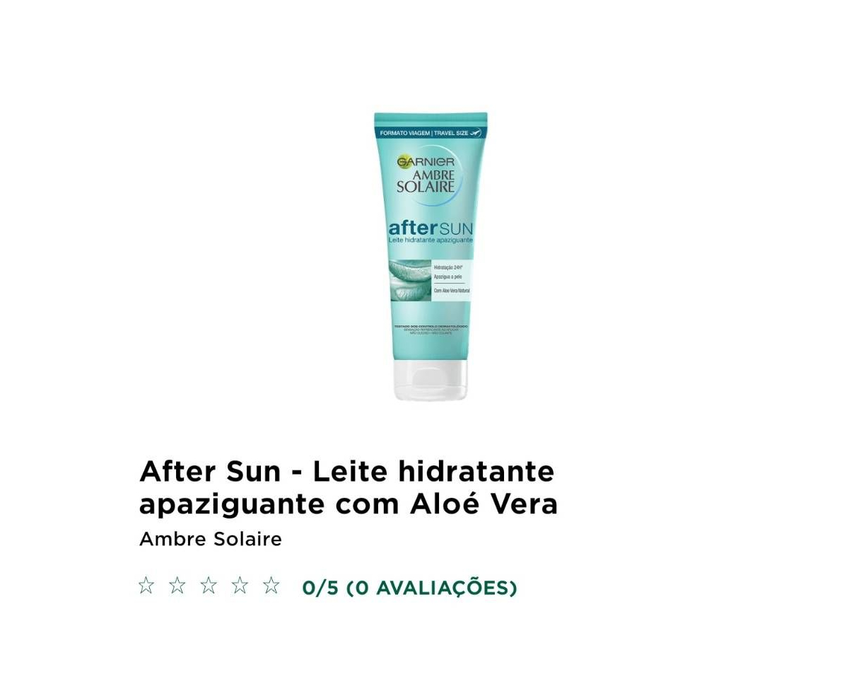 Producto Proteção Solar Ambre Solaire