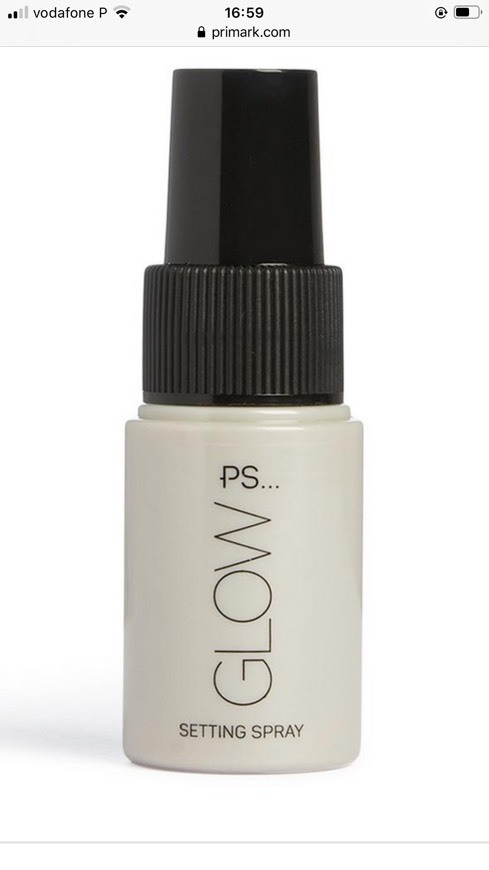 Producto Spray de fixação glow primark