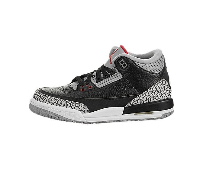 Moda Nike Zapatillas Air Jordan 3 Retro Black Cement Para Hombre EN Cuero