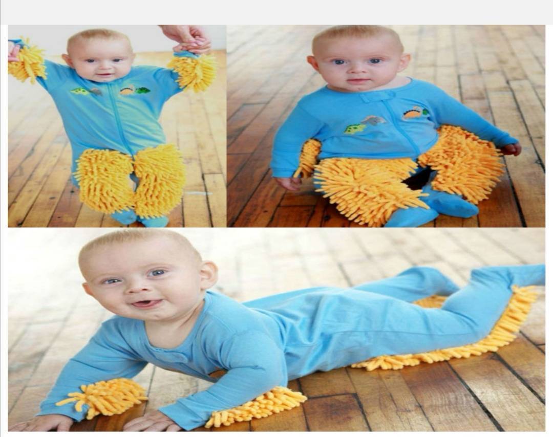 Fashion Baby Mop Onesie