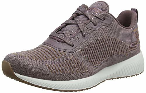 Moda Skechers Women's Bobs Squad-Glam League Trainers, Purple