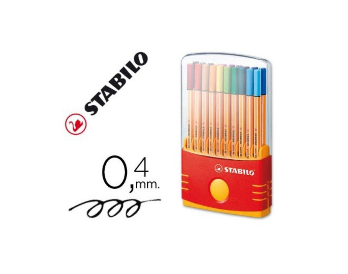 Productos Rotuladores Stabilo point 88 Color Parade Estuche de 20 unidades