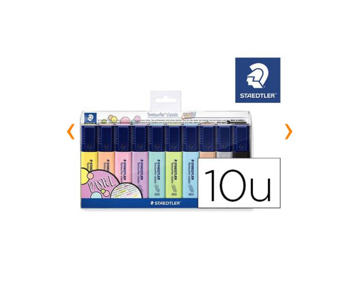 Productos Rotulador Staedtler Textsurfer Pastel Fluorescente estuche 10