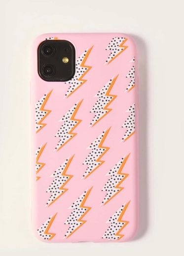 Cartoon Flash Lightning Pattern iPhone Case