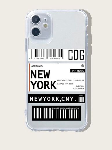 1pc Slogan Graphic iPhone Case