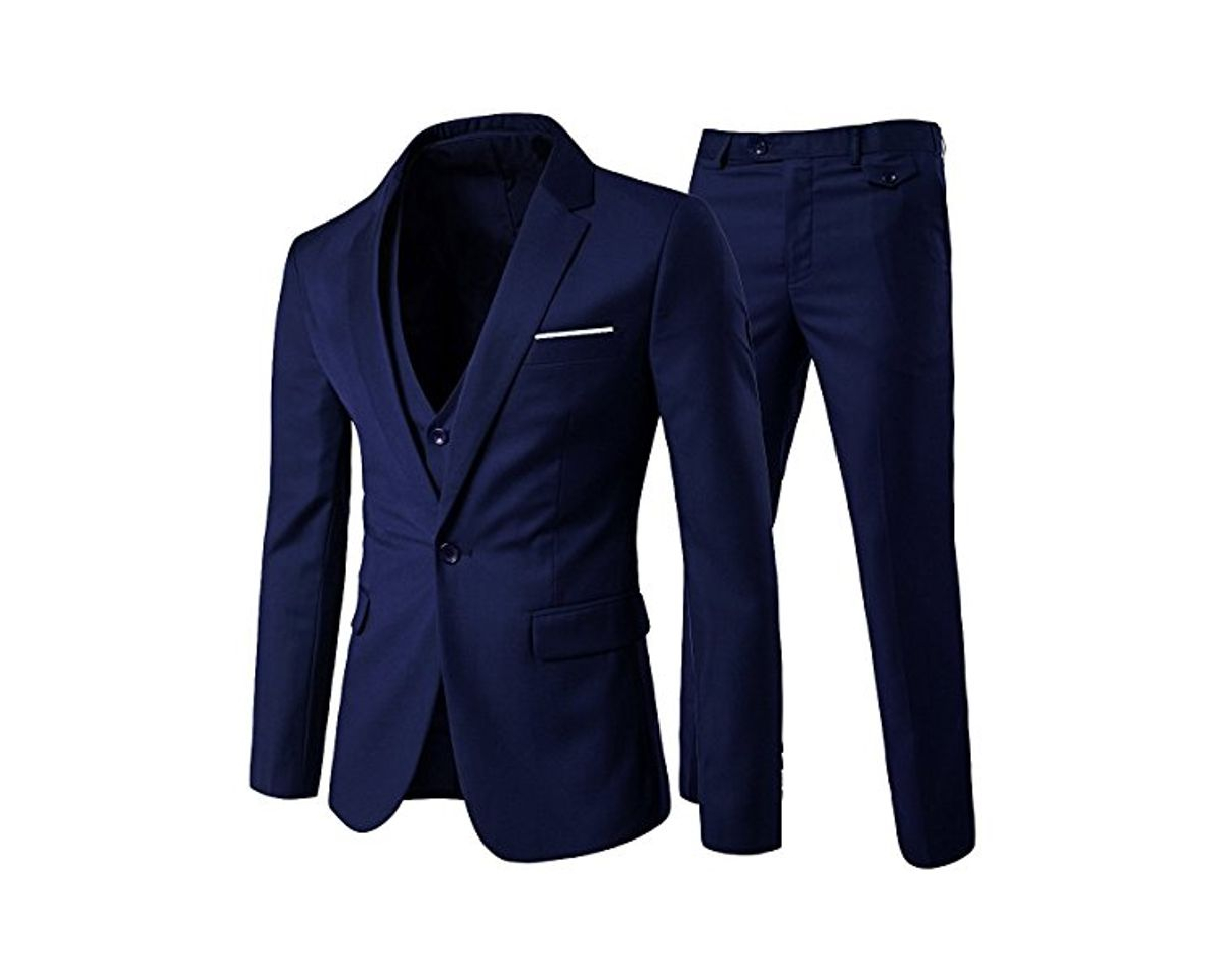 Product Cloudstyle Traje Suit Hombre 3 Piezas Chaqueta Chaleco pantalón Traje al Estilo