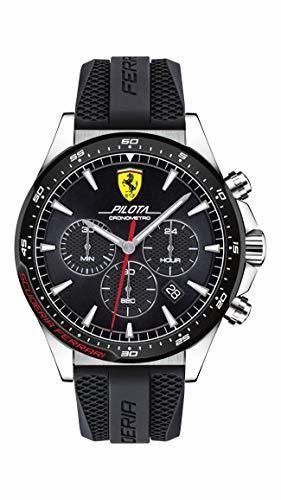 Scuderia Ferrari Reloj Cronógrafo para Hombre de Cuarzo con Correa en Silicona