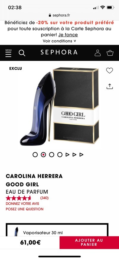 Product CAROLINA HERRERA