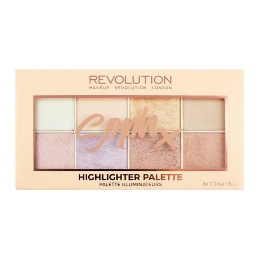 Paleta de iluminadores- makeup revolution soph x 