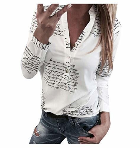 Blusas Mujer Primavera 2019 Fossen Botones De Mujer con Cuello En V