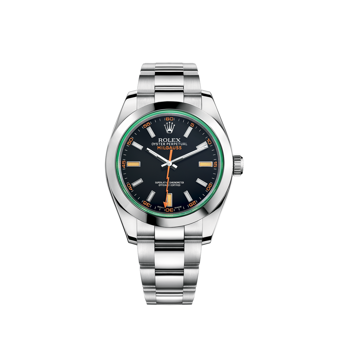 Social Rolex Milgauss Watch: Oystersteel