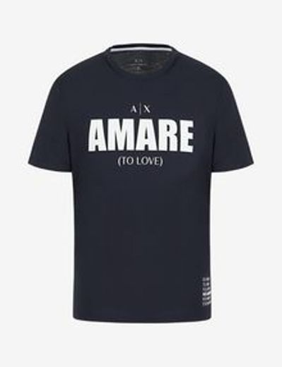 Armani Exchange REGULAR FIT COTTON TEE, Graphic T Shirt for ...