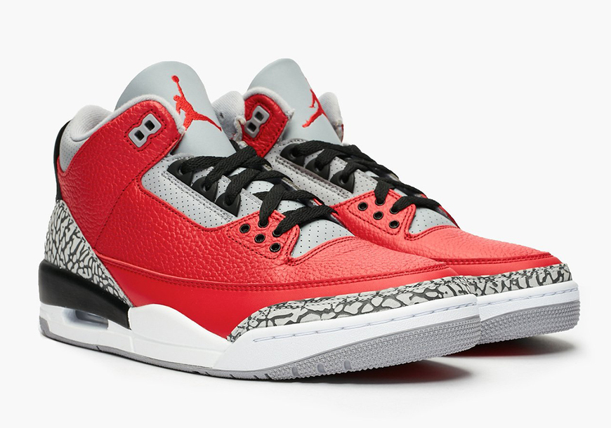 Moda Jordan 3 Retro Fire Red Cement 