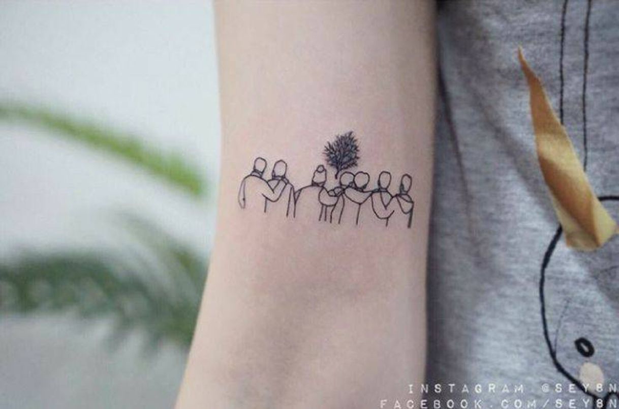 Social tattoo Bangtan Sonyeondan