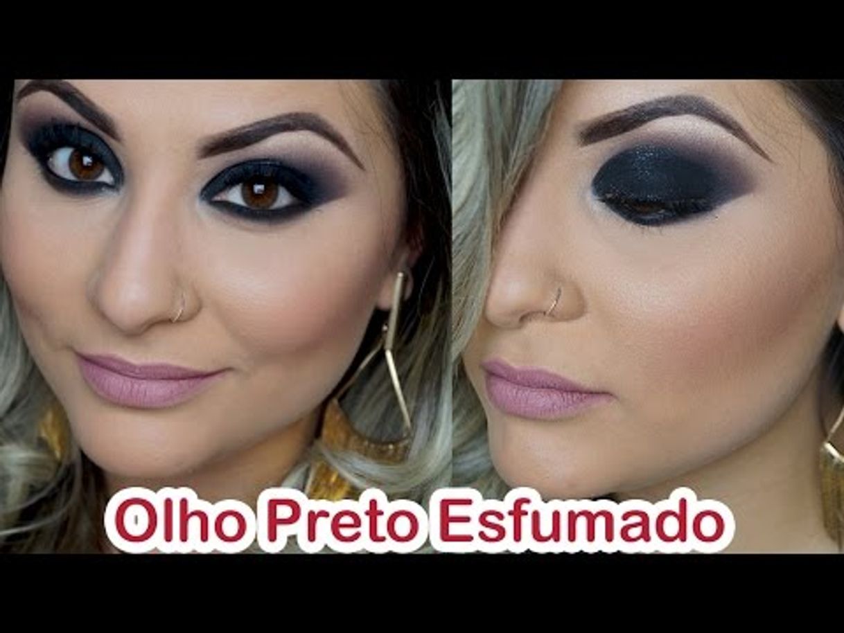 Fashion Olho preto esfumado #VEDA4 - YouTube