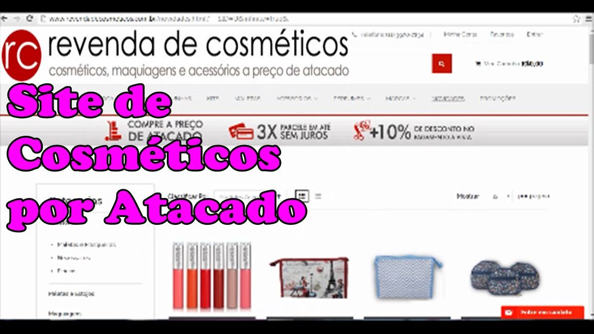 Fashion Revenda de Cosméticos - Maquiagens por Atacado