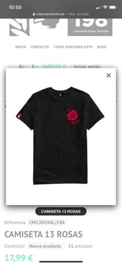 Camiseta 13 rosas