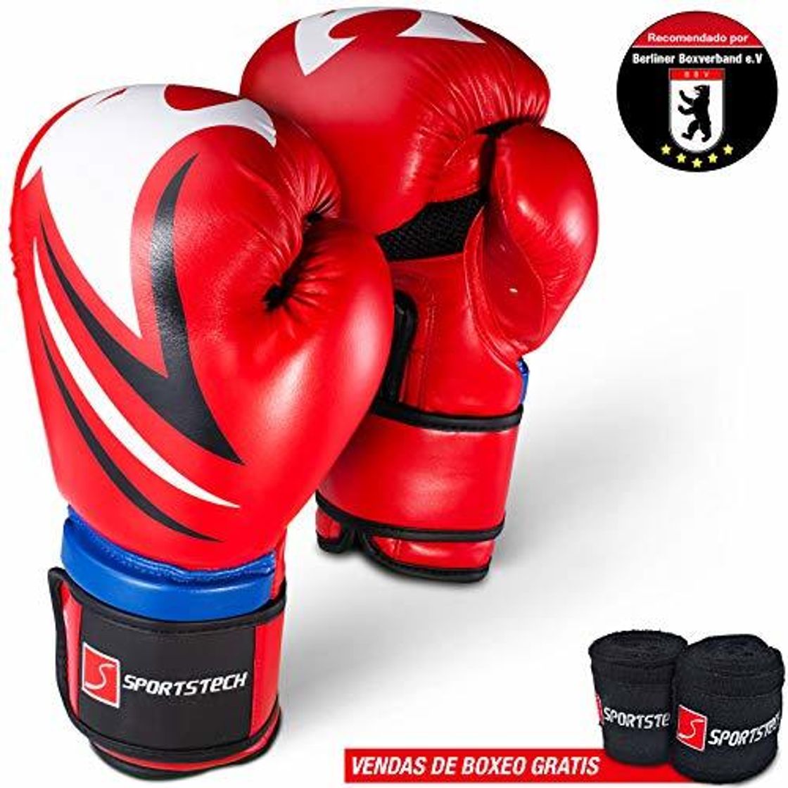 Productos Sportstech BXG Guantes de Boxeo Profesionales.Amortiguación y fijación de muñeca desarrollados por