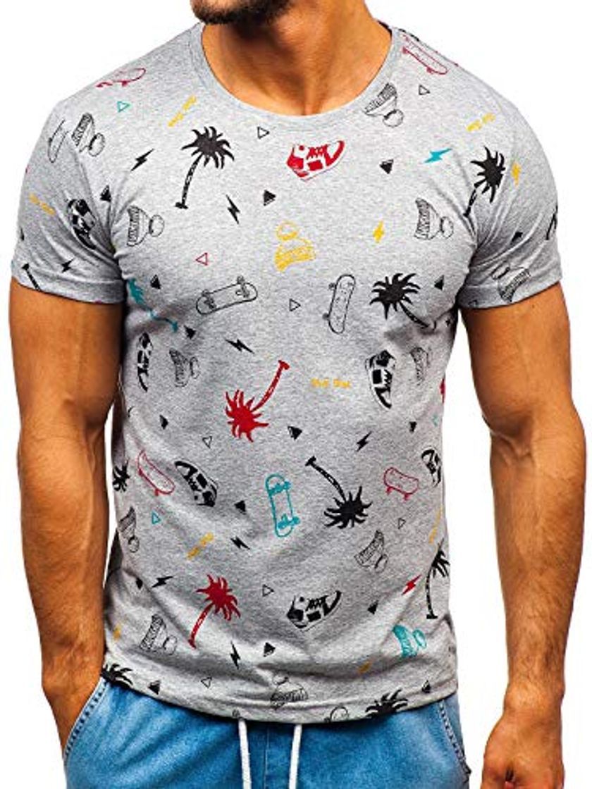 Products BOLF Hombre Camiseta de Manga Corta Escote Redondo Impresión Estilo Diario 1150