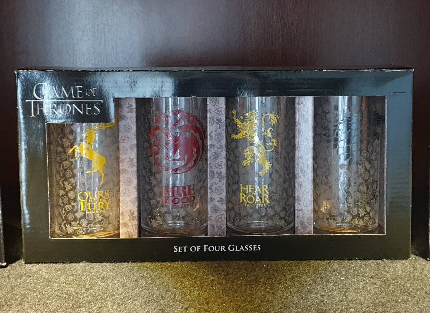 Place Half Moon Bay Game of Thrones Houses Logos Set of 4 Mini