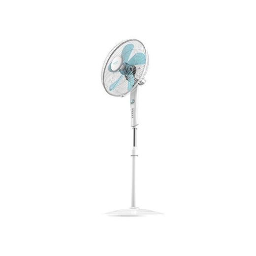 Cecotec Ventilador de Pie ForceSilence 520 Power White. 5 Aspas 16"