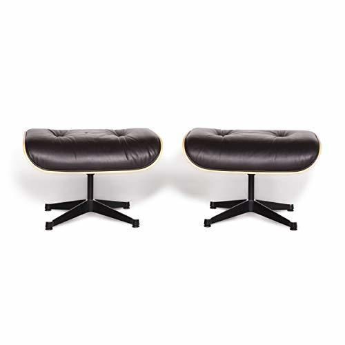 Vitra Eames Lounge Chair Leather Stool Set Brown Charles & Ray Eames