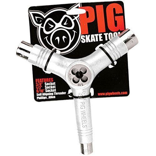 Place Pig Tri Socket Skate Tool and Threader White by PIG