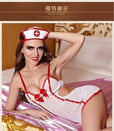 FMN-SEXY, Disfraz de Enfermera Sexy for Mujer Disfraces eróticos Vestido de Puta