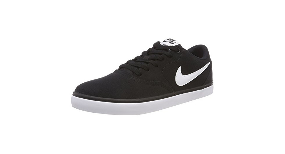 Social Nike SB Check Solar Cnvs, Zapatillas de Deporte para Hombre, Negro