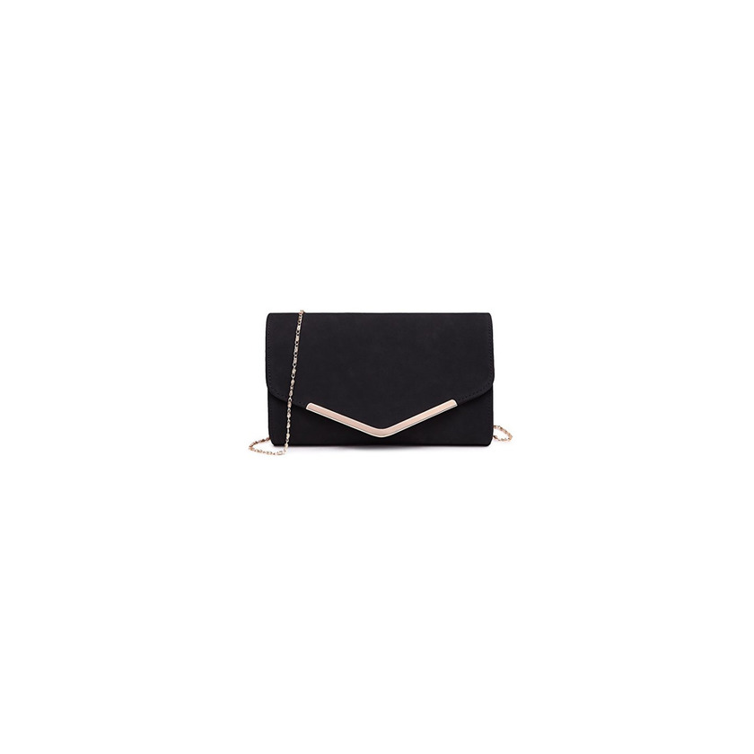 Social Miss Lulu Mujer Carteras de Mano Cadena Embragues Cuero PU Fiesta Boda