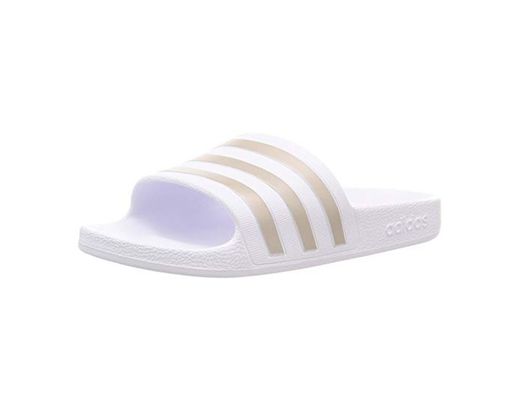 adidas Adilette Aqua, Slide Sandal Unisex-Adult, Footwear White