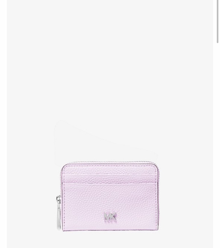 Social Small Pebbled Leather Wallet