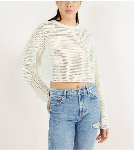 Sweater de mesh

