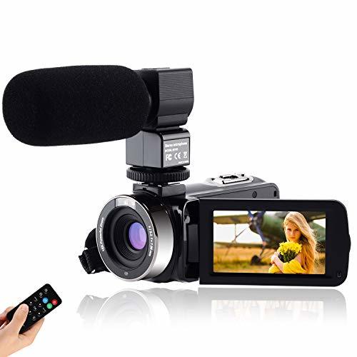 Juego CofunKool Video Camara 1080P Videocámara 24MP FHD Vlogging Camara para Youtube