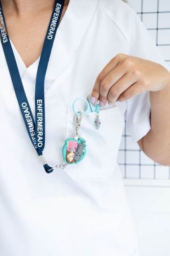 Lanyard azul • Enfermera en apuros
